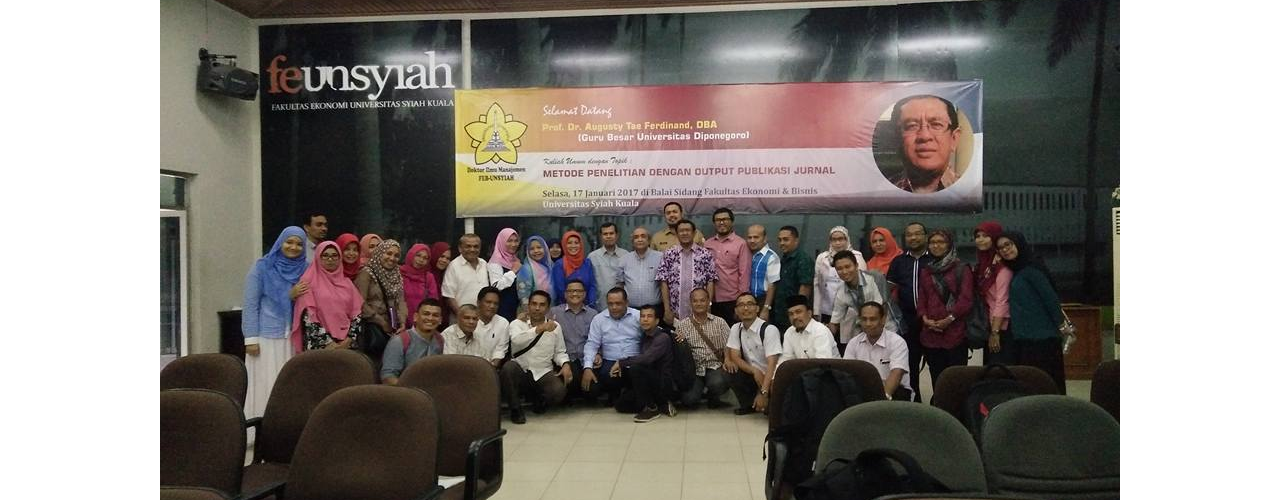 Kuliah Tamu Bersama Prof. Dr. Augusty Ferdinand, DBA