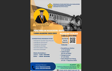 Pengumuman Penerimaan Mahasiswa Baru 2022