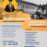 Perpanjangan Jadwal Penerimaan Mahasiswa Baru Program Studi Pascasarjana Tahun Akademik 2022/2023