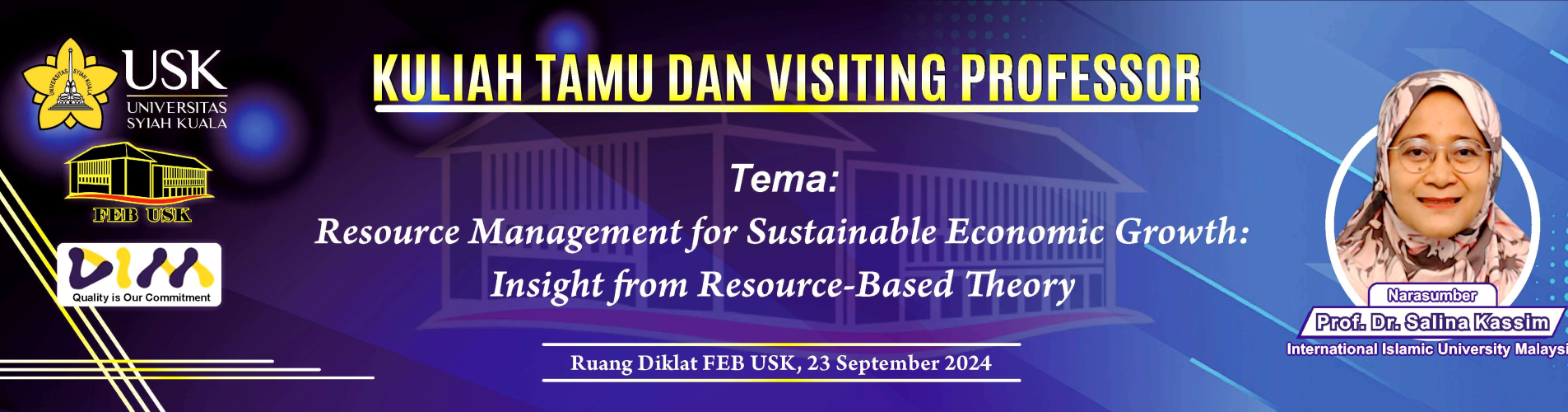 Kuliah Tamu dan Visiting Professor 